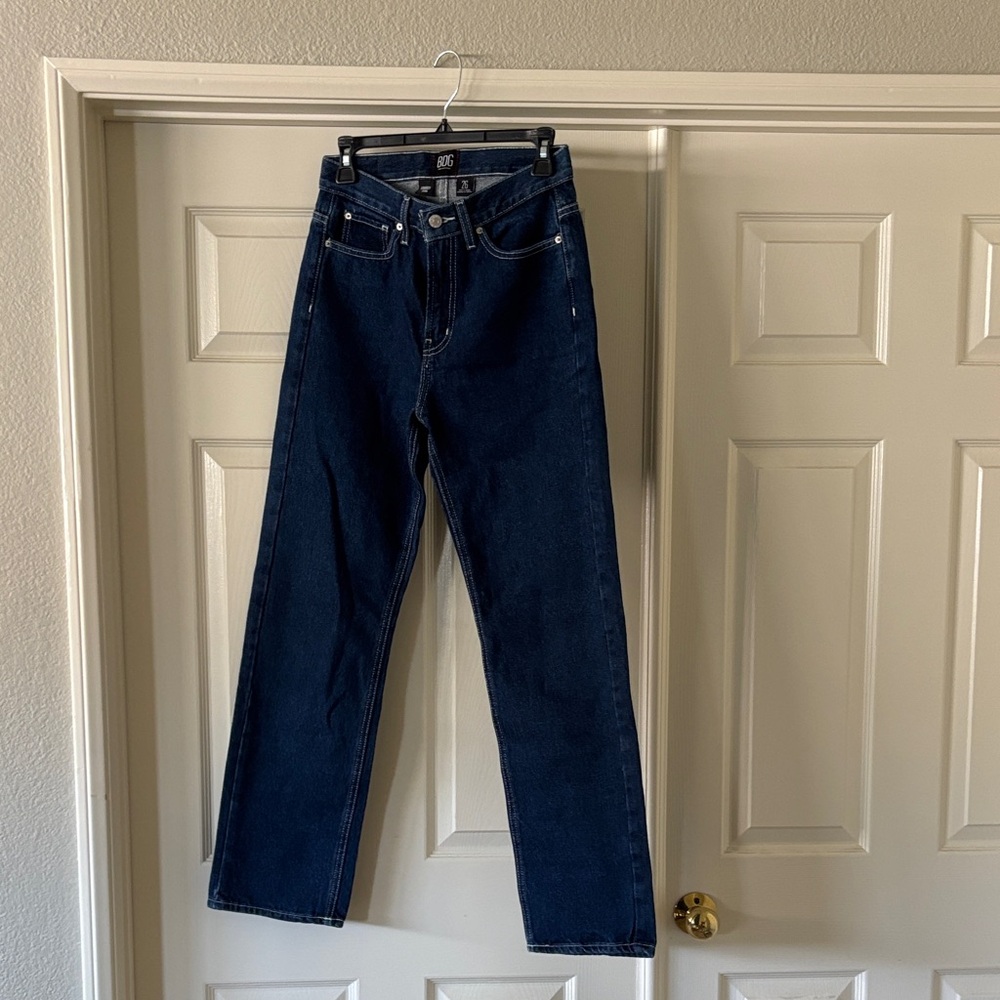 BDG Women's Dark Blue Straight Leg Jeans